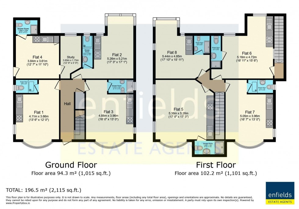 Floorplan for Campbell Road, Bournemouth