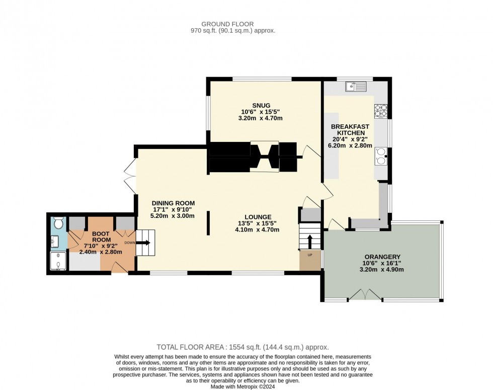 Floorplan for The Croft, Back Lane, Badsworth