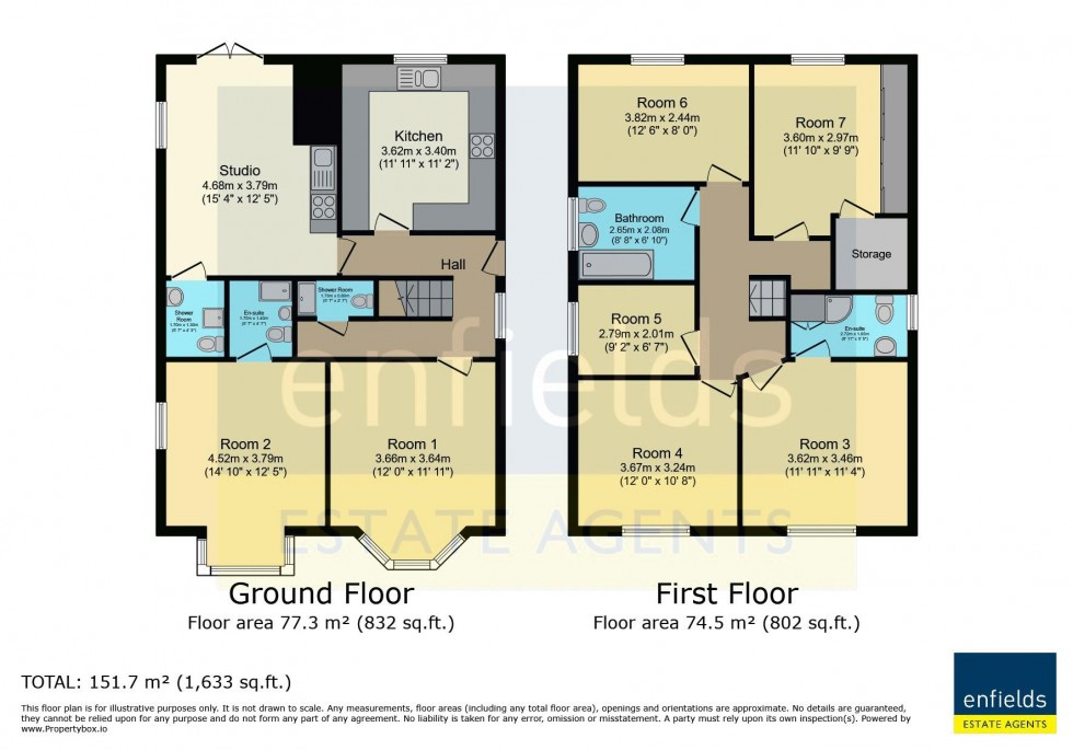 Floorplan for Herbert Avenue, Poole