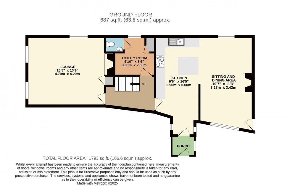 Floorplan for Great North Road, Wentbridge