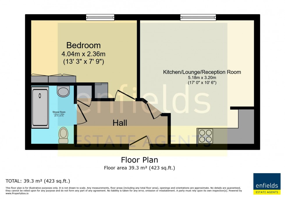 Floorplan for Madeira Road, Bournemouth