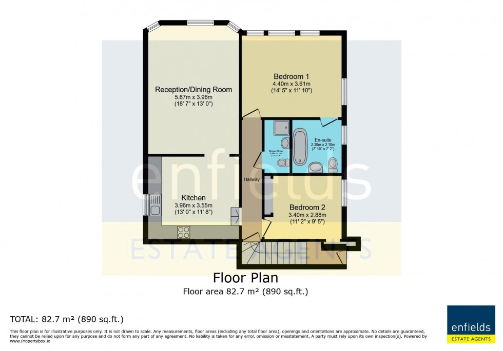 Floorplan for Mansfield Road, Lower Parkstone