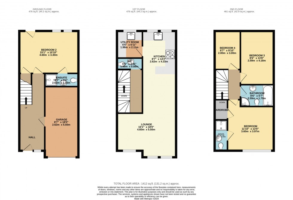 Floorplan for Kell Street, Bingley