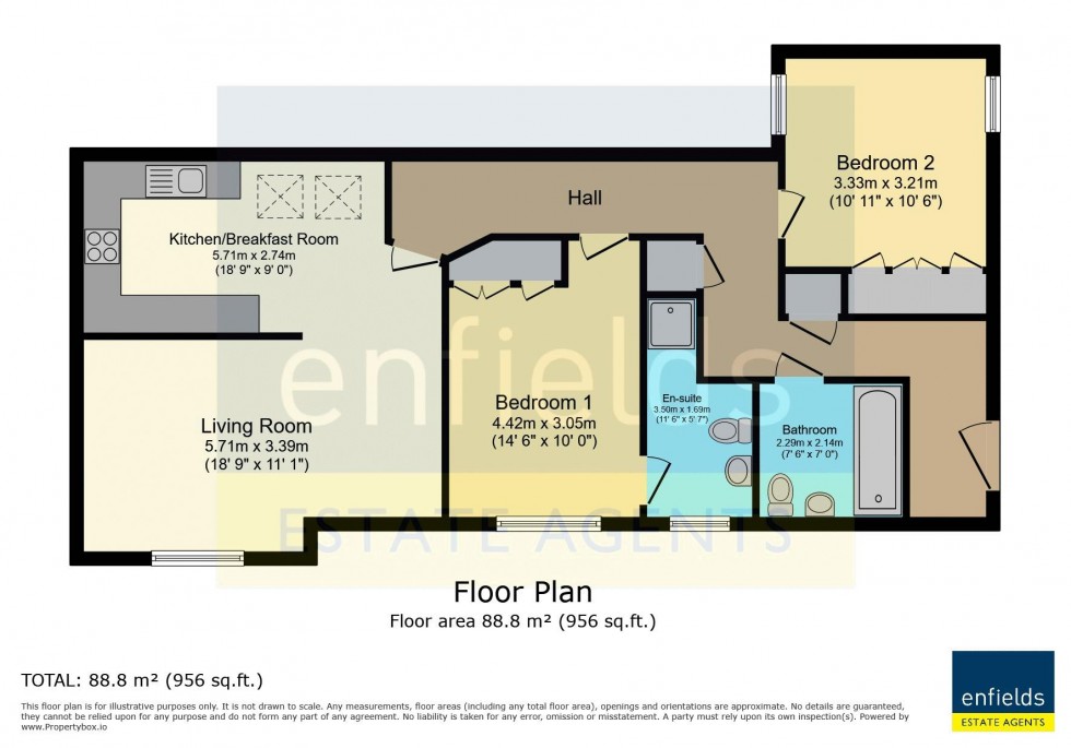 Floorplan for Kings Avenue, Penn Hill