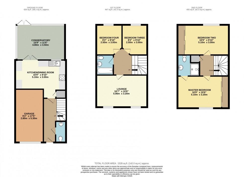 Floorplan for Madison Close, Ackworth