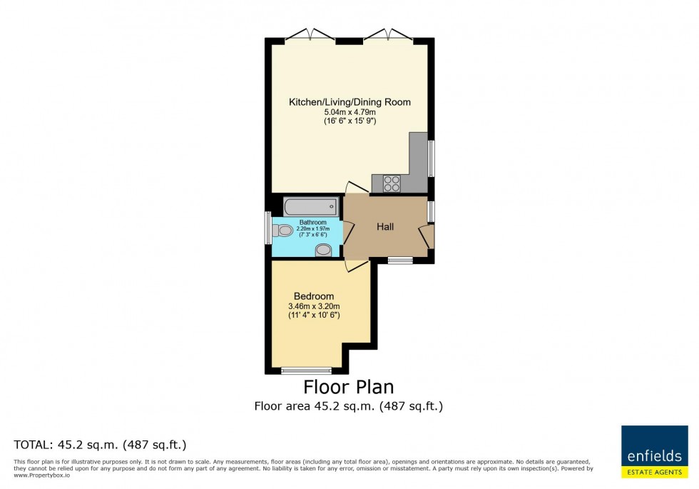 Floorplan for Brook Road, Wimborne