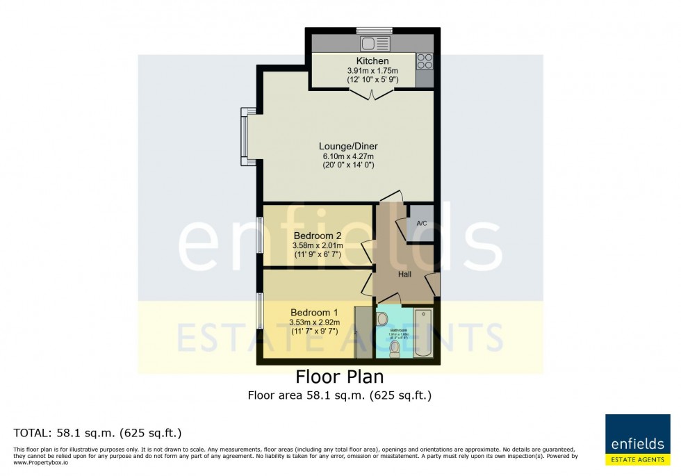 Floorplan for Goldenleas Drive, Bournemouth