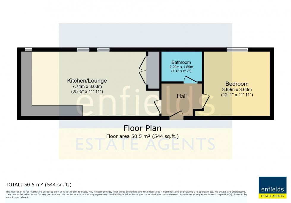 Floorplan for Park Road, Poole