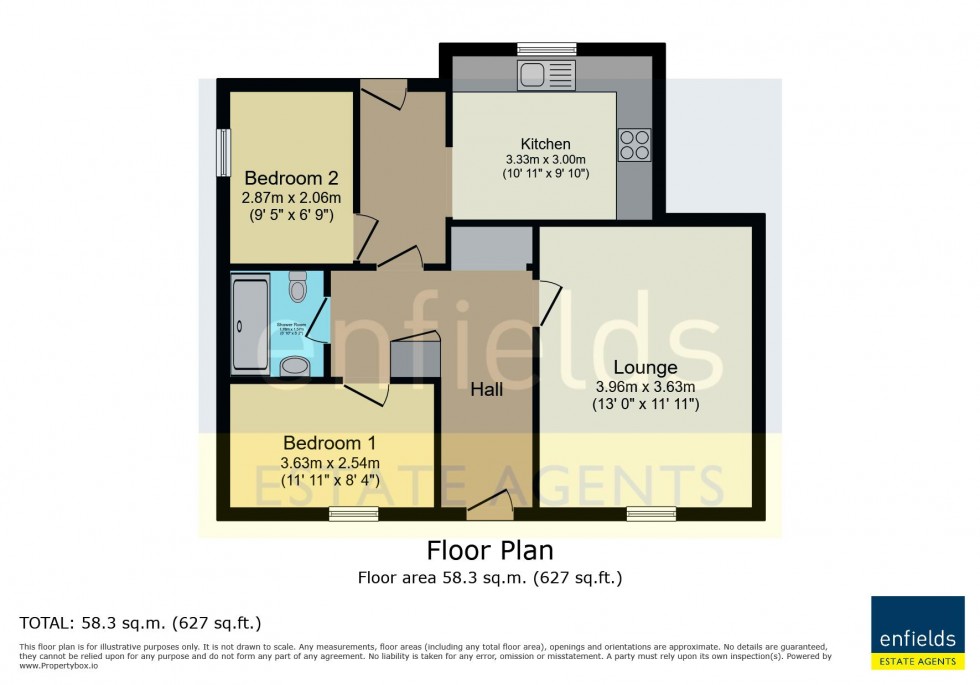 Floorplan for Stanfield Road, Bournemouth