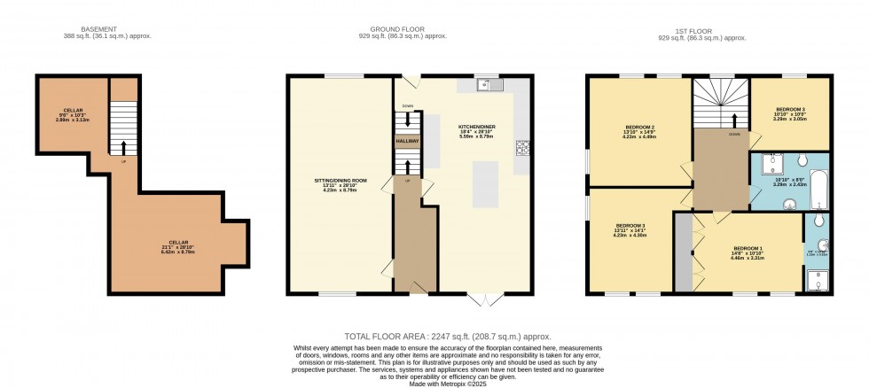 Floorplan for Carr Road, Calverley