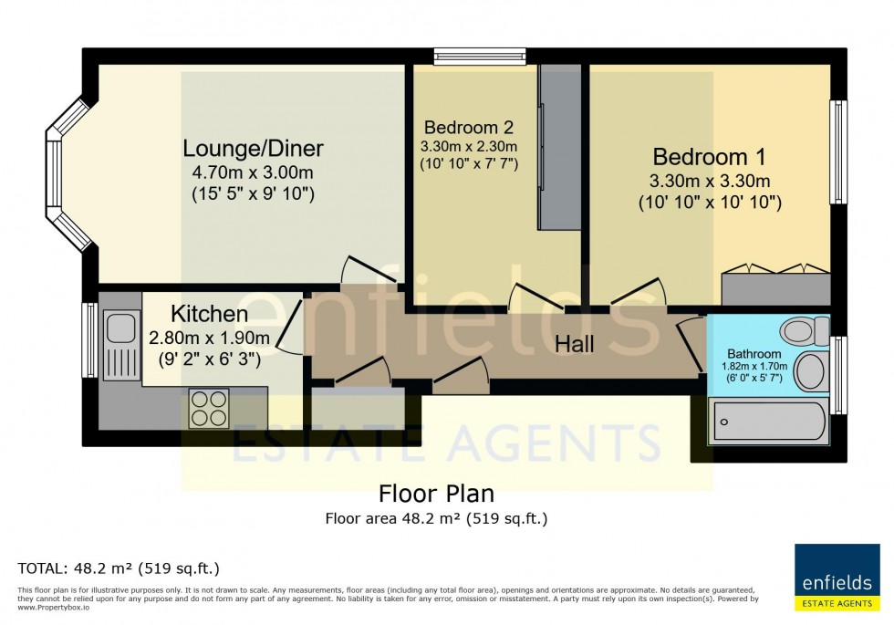 Floorplan for Albert Road, Poole