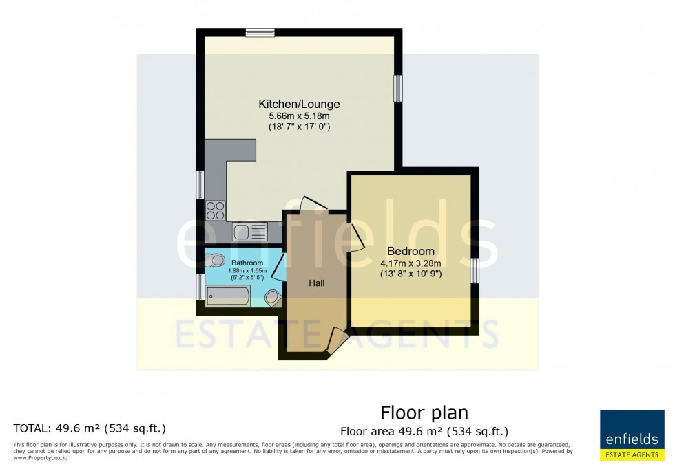 Floorplan for Iddesleigh Road, Charminster