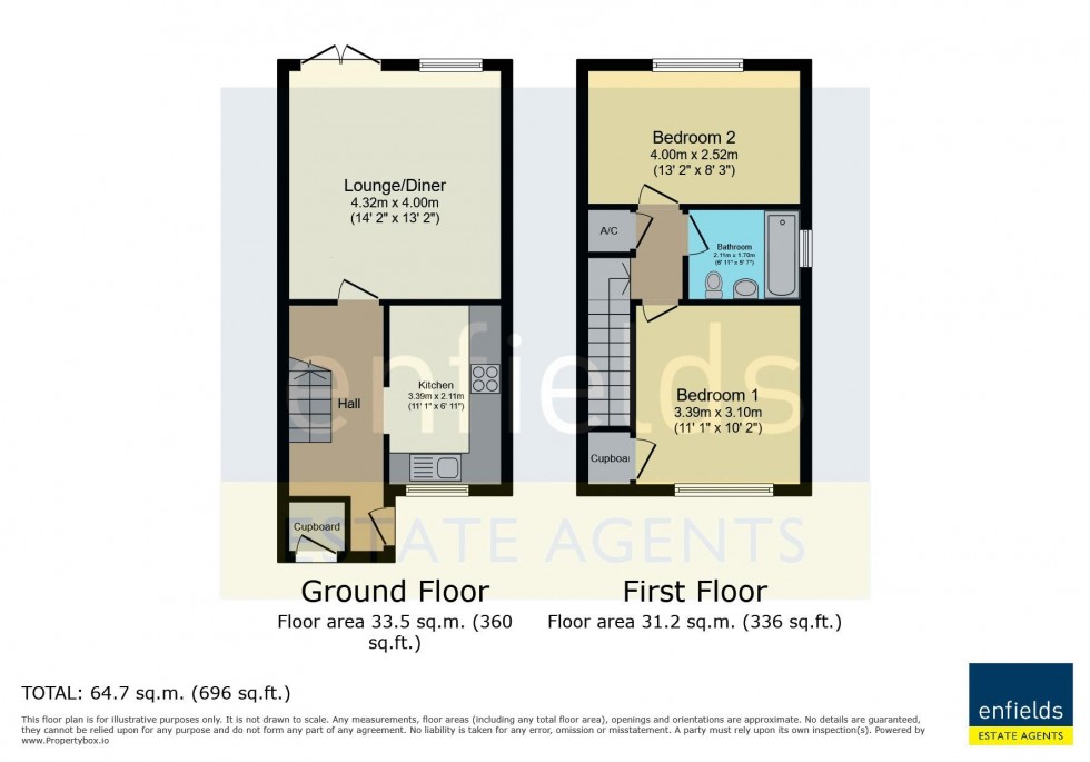 Floorplan for Sixpenny Close, Poole