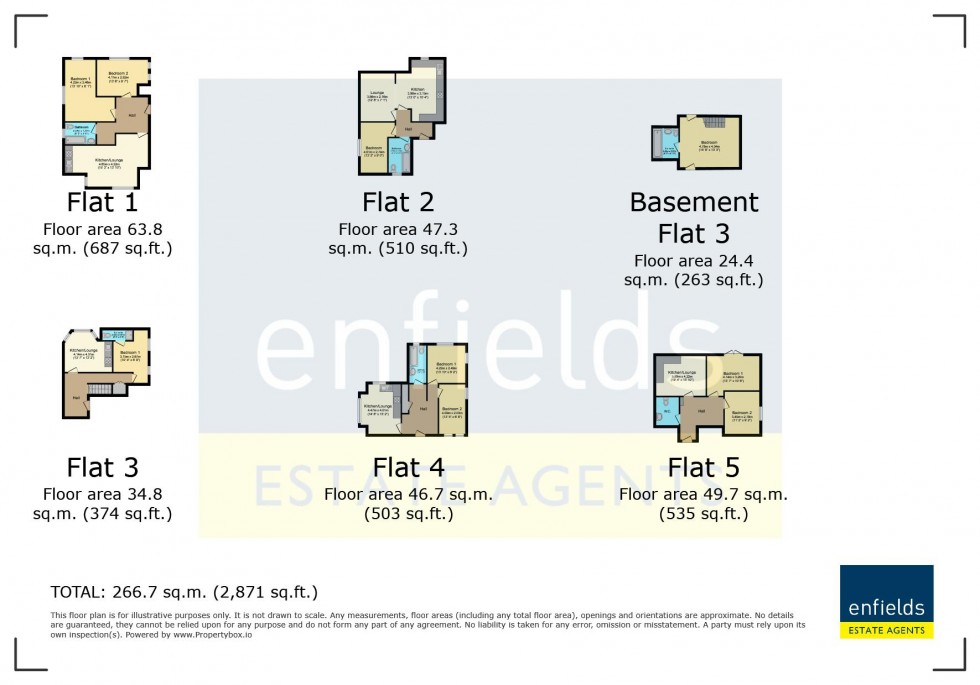 Floorplan for Carlton Road, Bournemouth