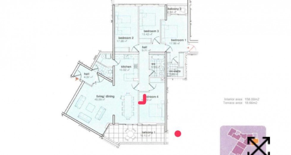 Floorplan for Kings Wharf, Gibraltar, Gibraltar