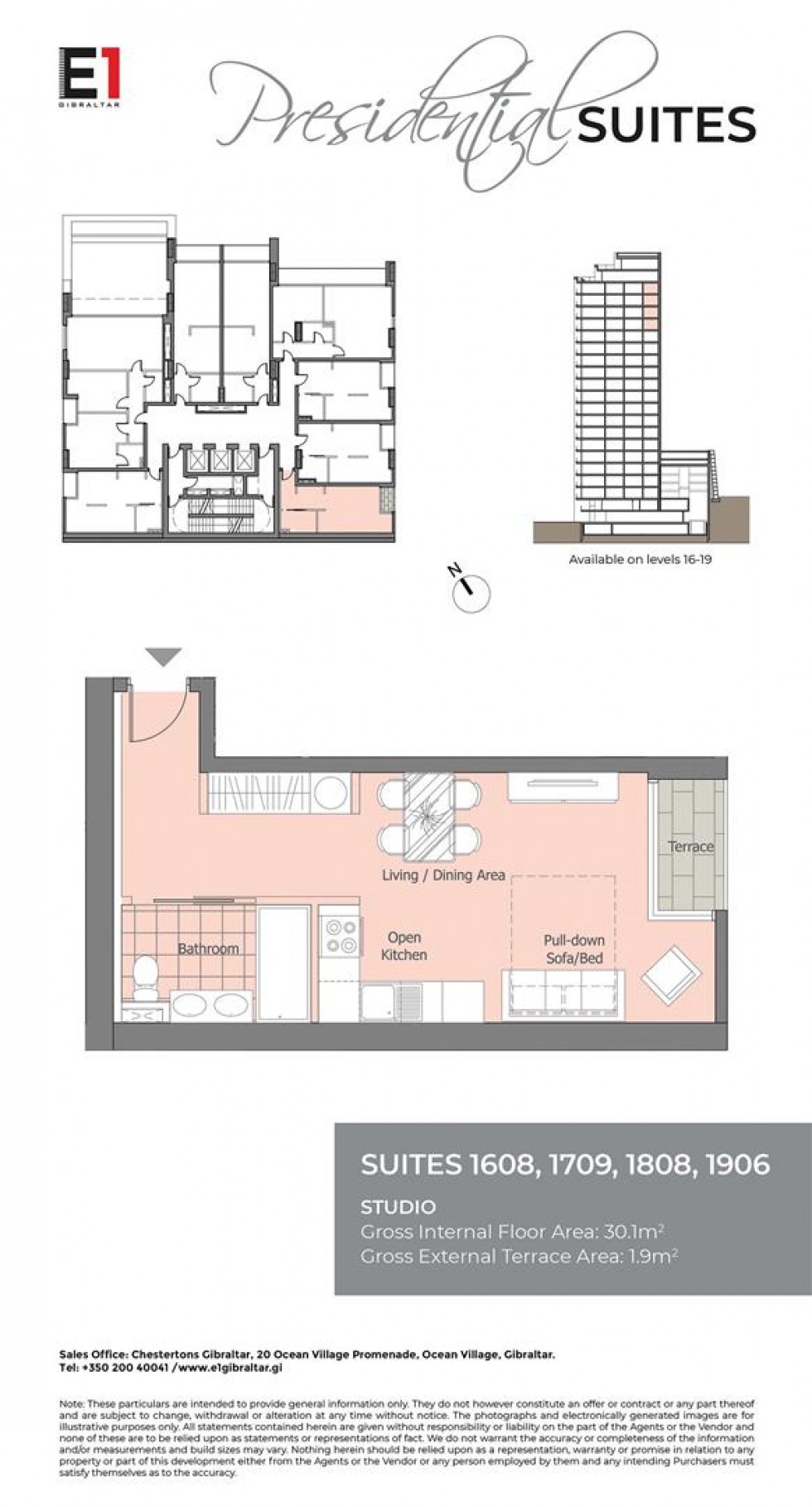 Floorplan for E1, Gibraltar, Gibraltar