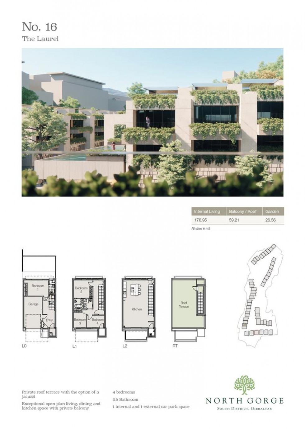 Floorplan for North Gorge, Gibraltar, Gibraltar