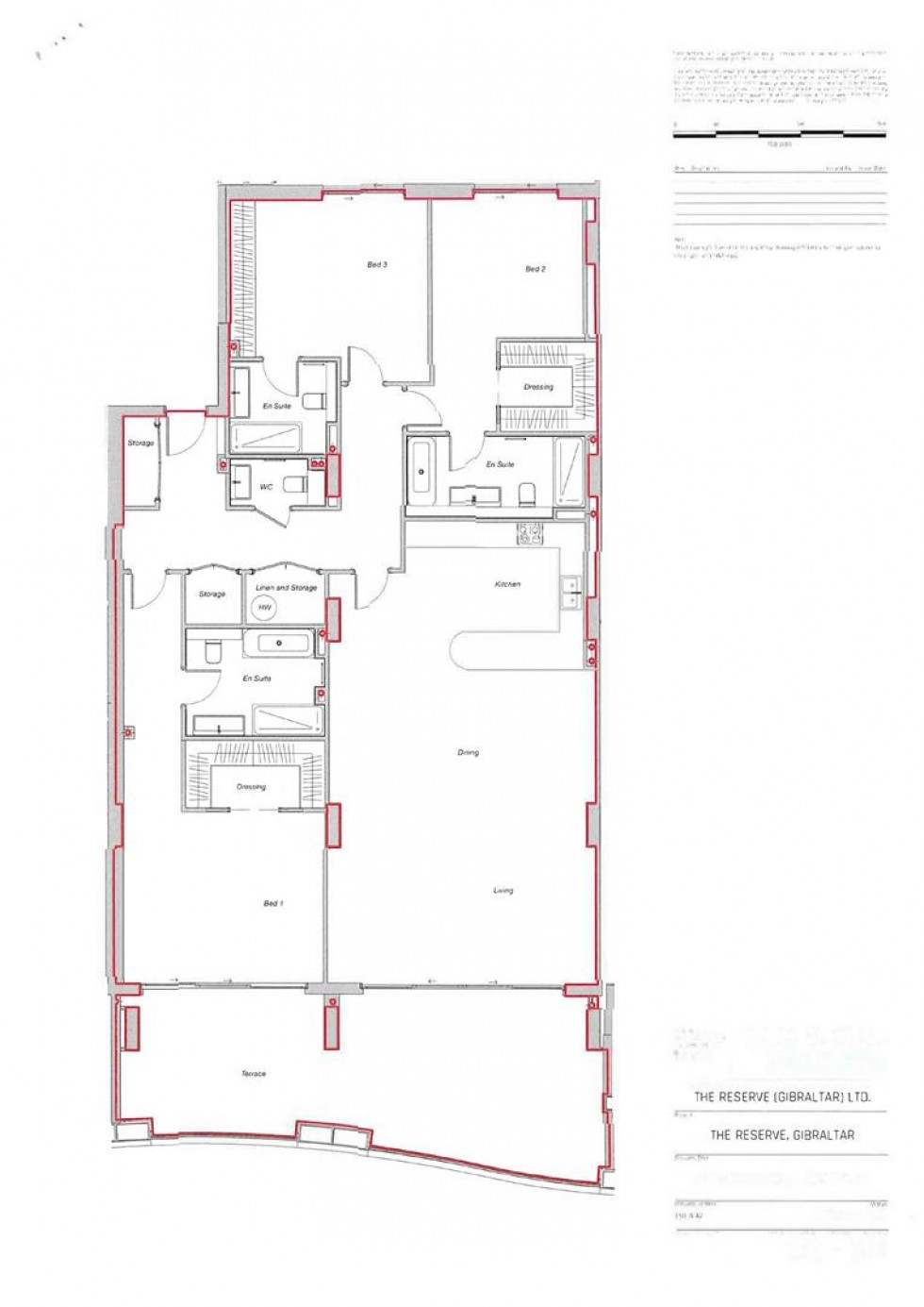 Floorplan for The Reserve, Gibraltar, Gibraltar