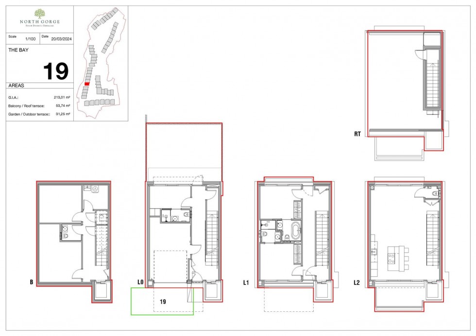 Floorplan for North Gorge, Gibraltar, Gibraltar