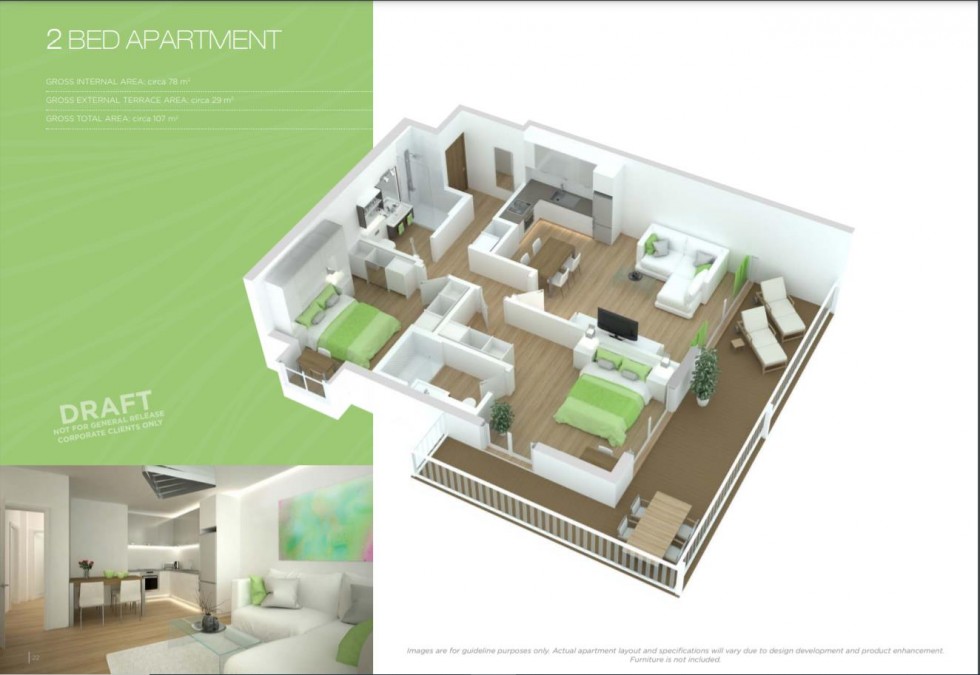 Floorplan for Marina Club, Gibraltar, Gibraltar