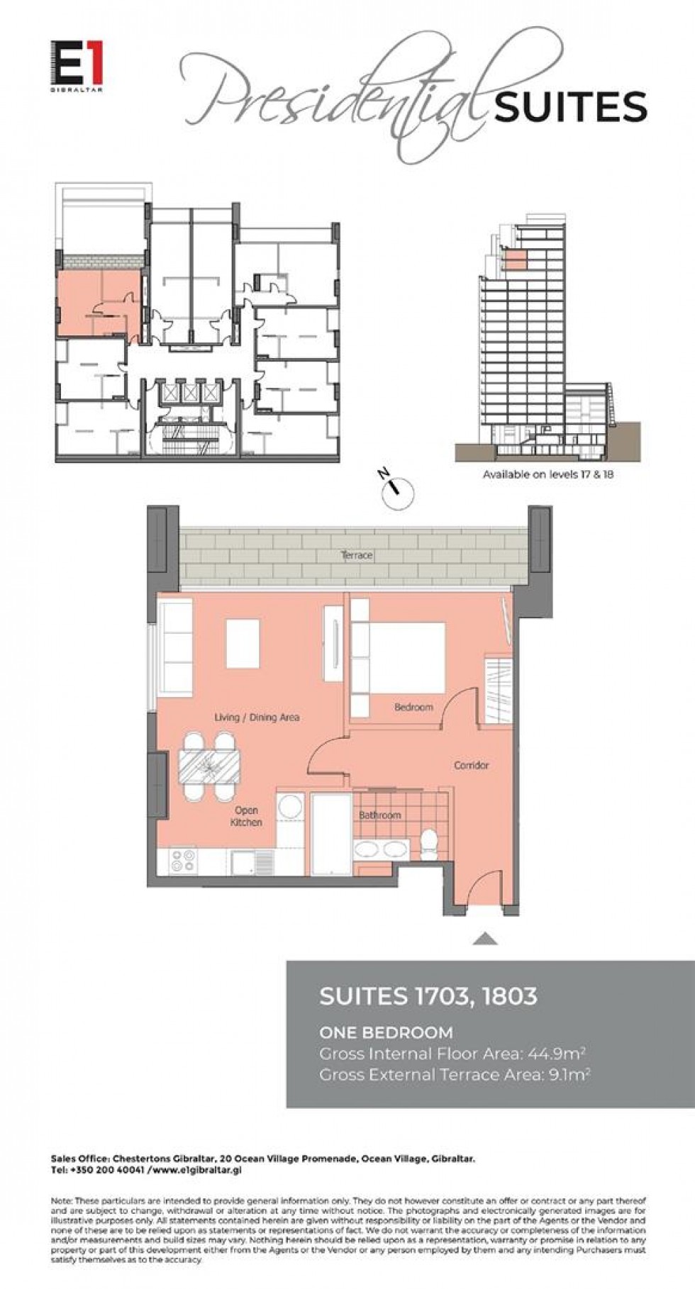 Floorplan for E1, Gibraltar, Gibraltar