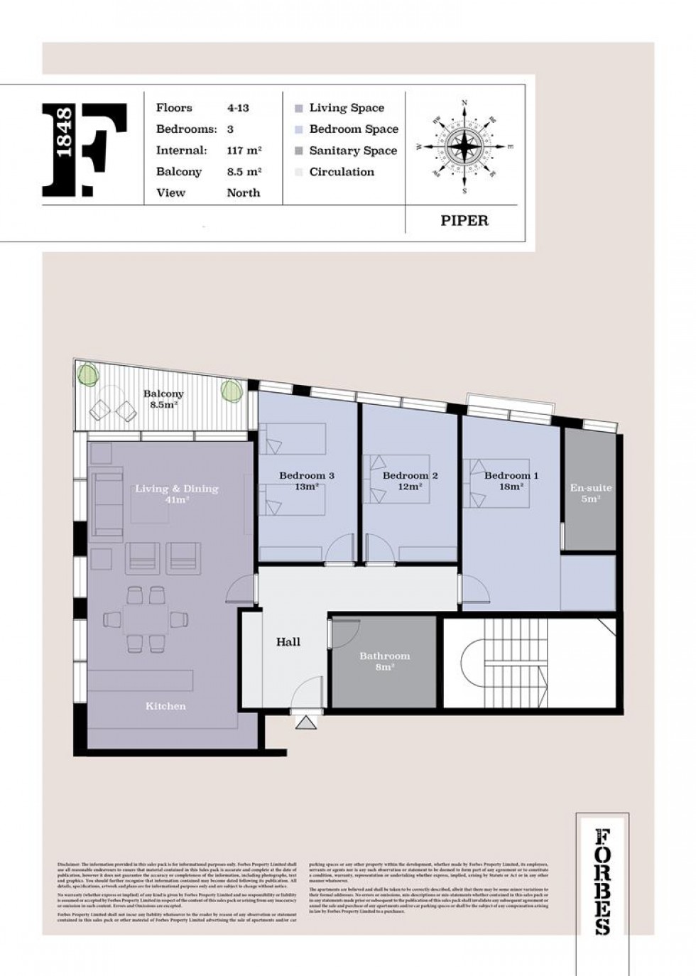 Floorplan for Forbes, Gibraltar, Gibraltar