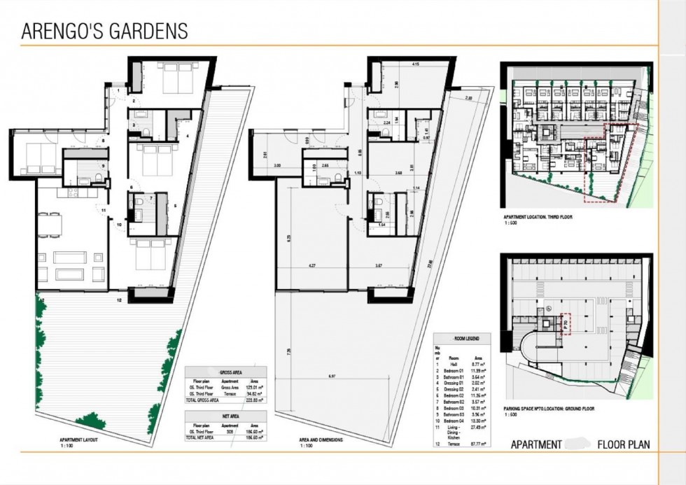 Floorplan for Arengos Gardens, Gibraltar, Gibraltar