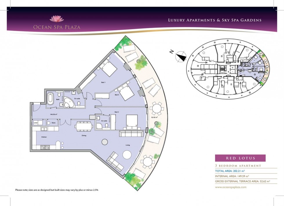 Floorplan for Ocean Spa Plaza, Gibraltar, Gibraltar