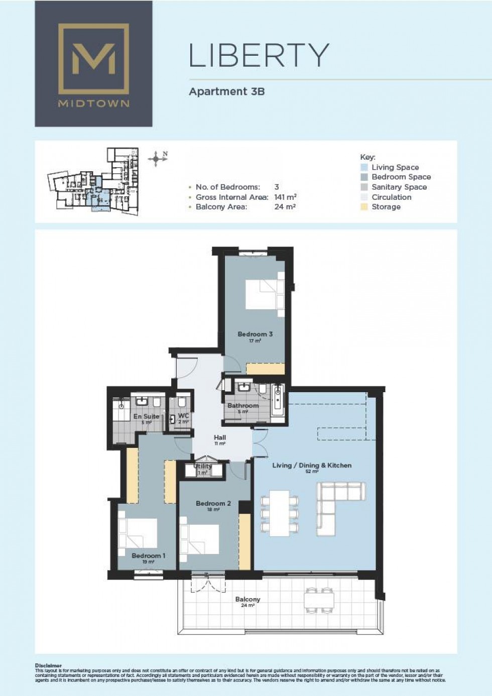 Floorplan for Midtown, Gibraltar, Gibraltar