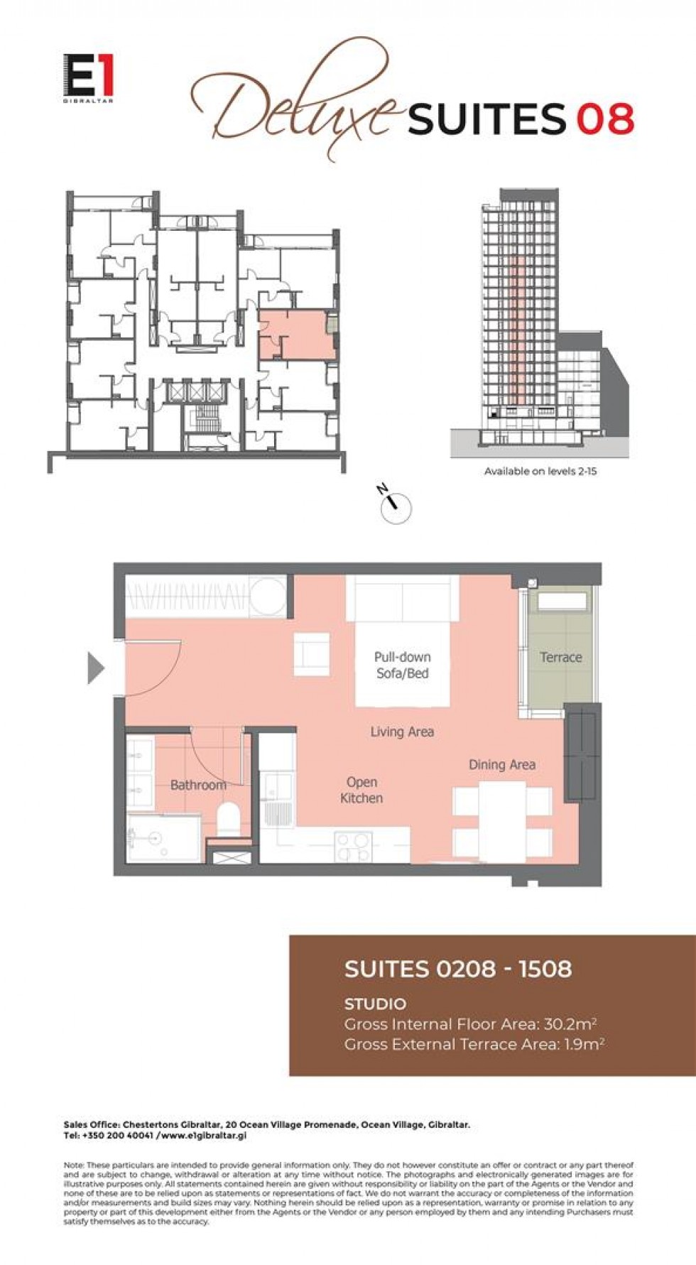 Floorplan for E1, Gibraltar, Gibraltar