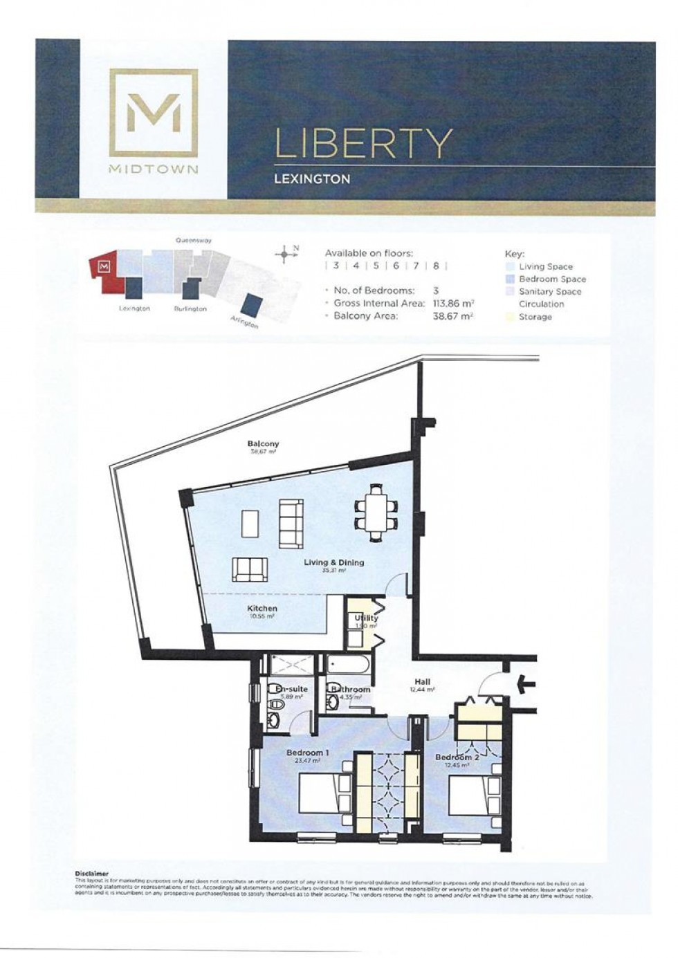 Floorplan for Midtown, Gibraltar, Gibraltar