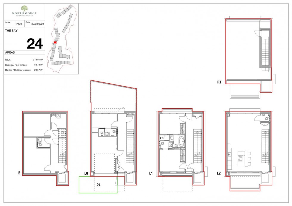 Floorplan for North Gorge, Gibraltar, Gibraltar