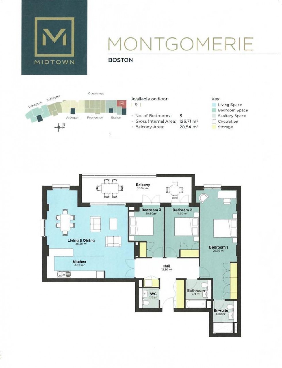 Floorplan for Midtown, Gibraltar, Gibraltar