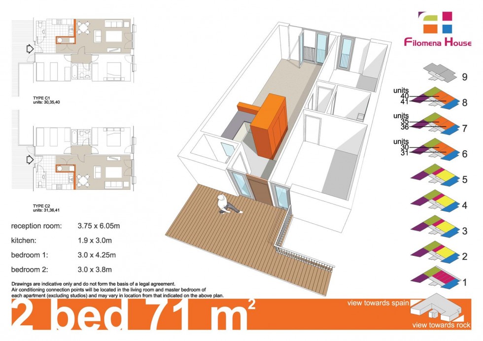 Floorplan for Filomena House, Gibraltar, Gibraltar