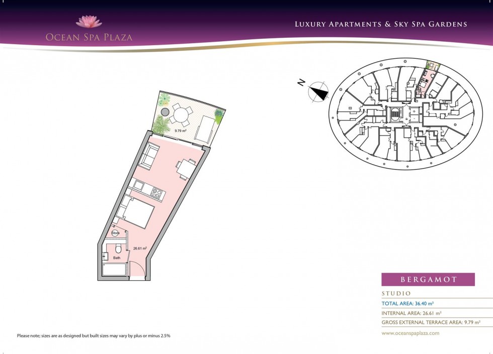 Floorplan for Ocean Spa Plaza, Gibraltar, Gibraltar