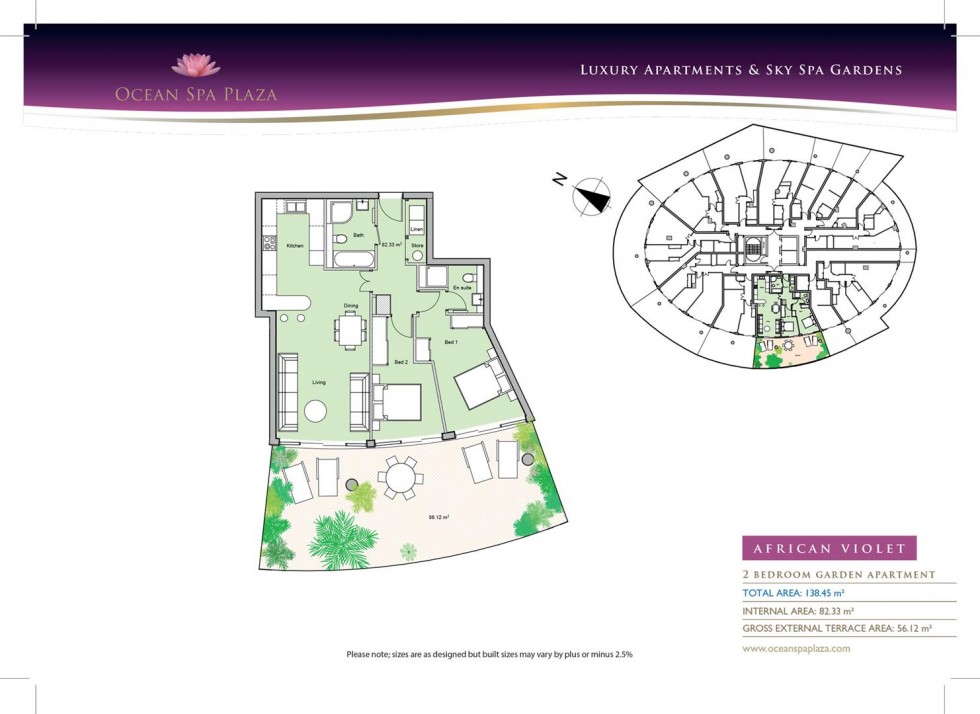 Floorplan for Ocean Spa Plaza, Gibraltar, Gibraltar