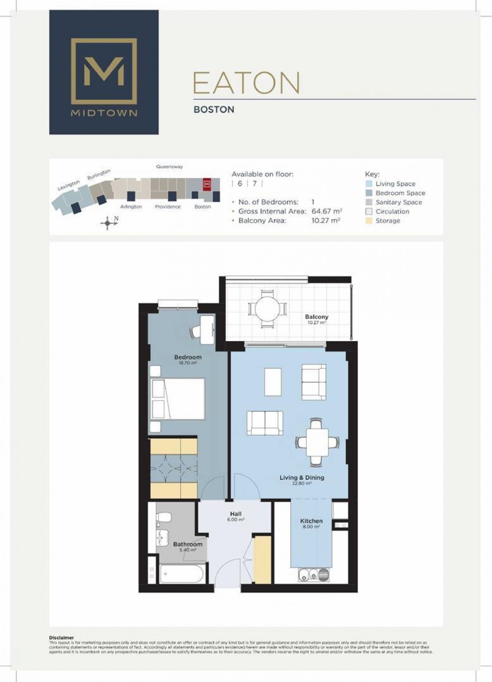 Floorplan for Midtown, Gibraltar, Gibraltar