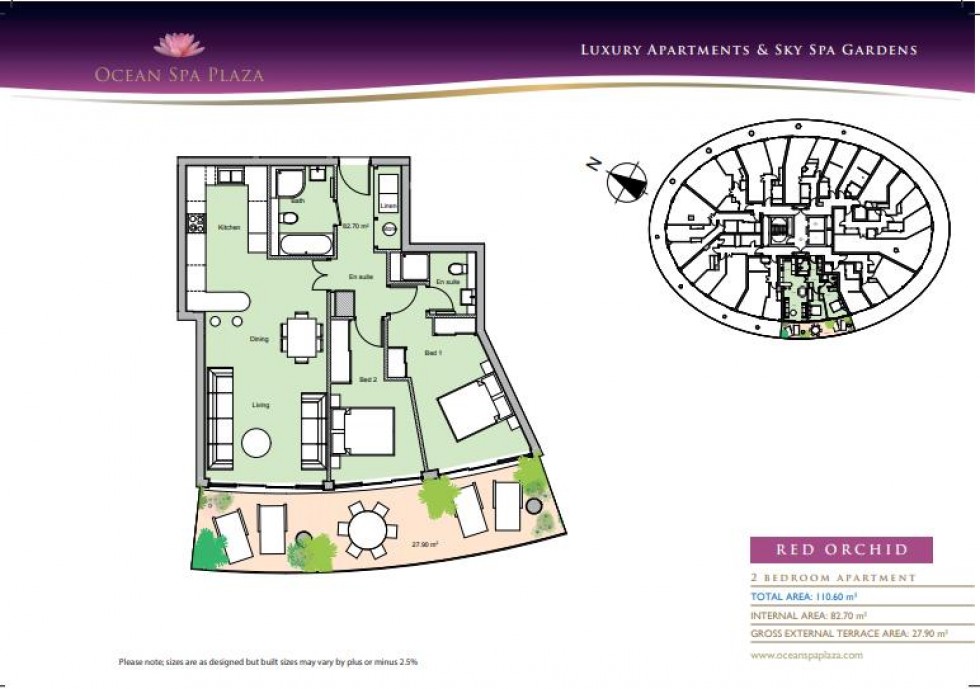 Floorplan for Ocean Spa Plaza, Gibraltar, Gibraltar