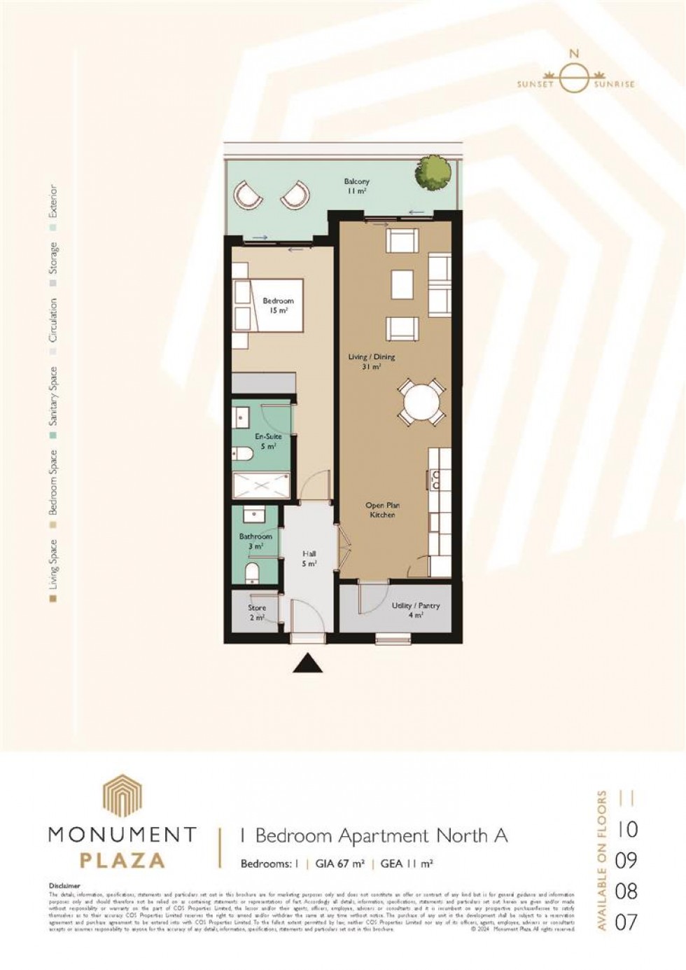 Floorplan for Monument Plaza, Gibraltar, Gibraltar