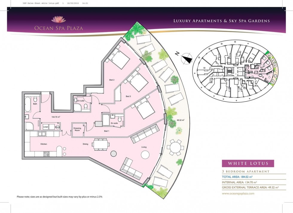 Floorplan for Ocean Spa Plaza, Gibraltar, Gibraltar