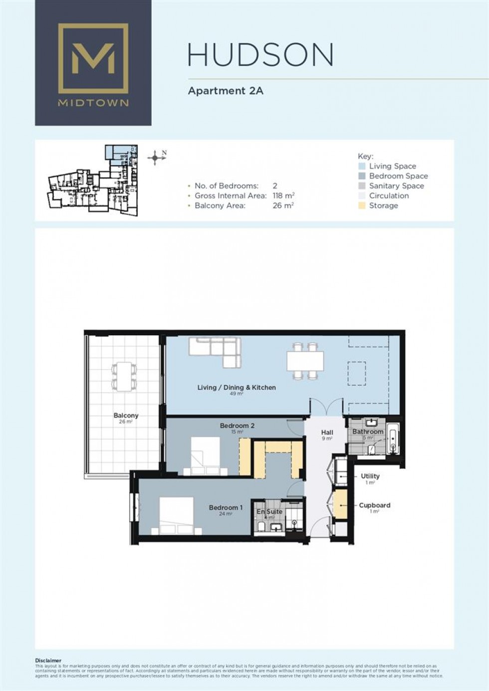 Floorplan for Midtown, Gibraltar, Gibraltar