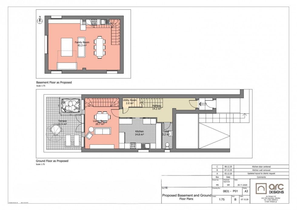 Floorplan for South District, Gibraltar, Gibraltar