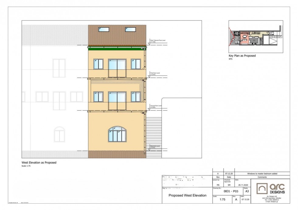 Floorplan for South District, Gibraltar, Gibraltar