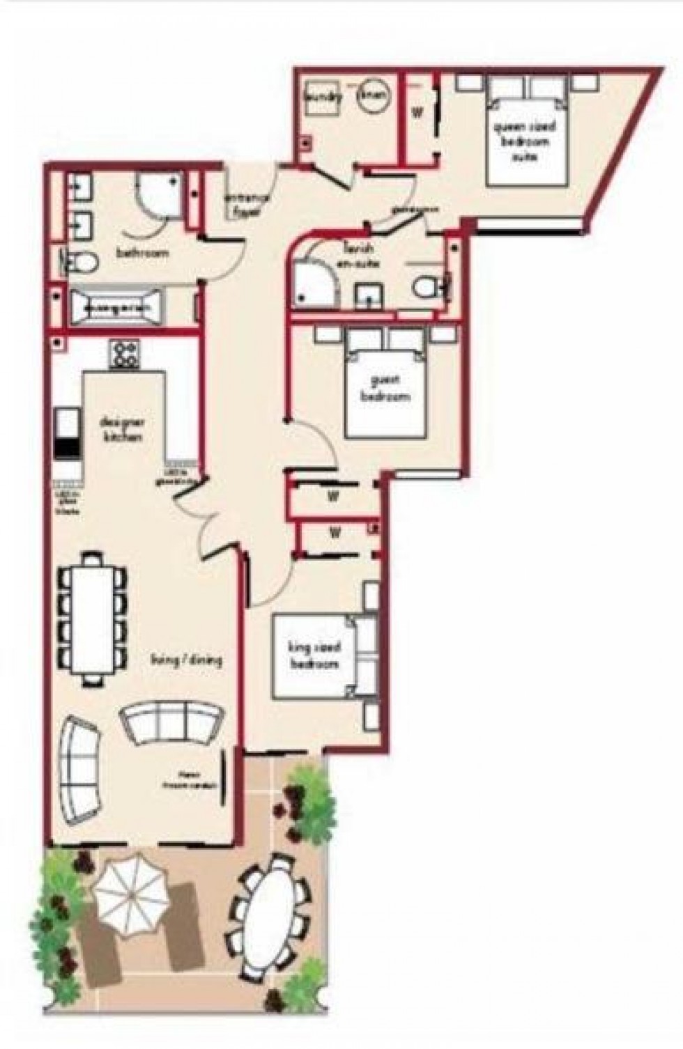 Floorplan for Grand Ocean Plaza, Gibraltar, Gibraltar