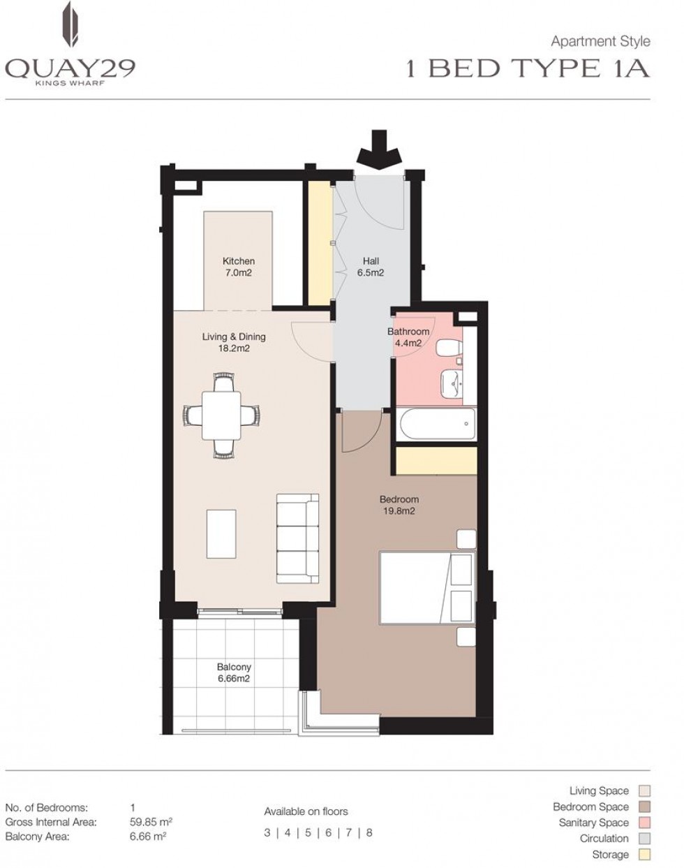 Floorplan for Quay 29, Gibraltar, Gibraltar