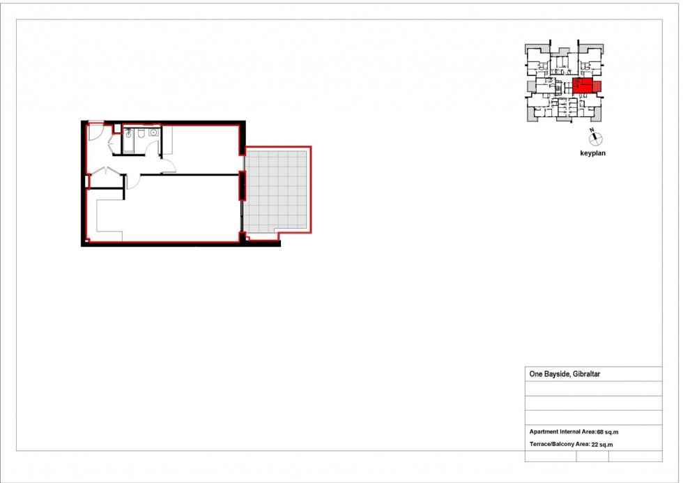 Floorplan for One Bayside, Gibraltar, Gibraltar