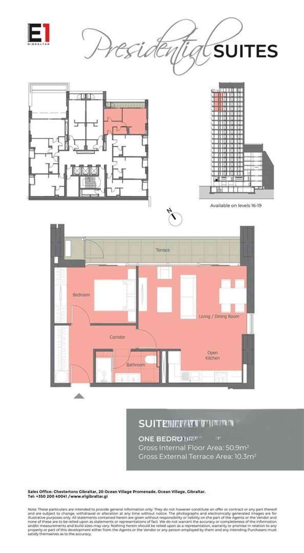 Floorplan for E1, Gibraltar, Gibraltar