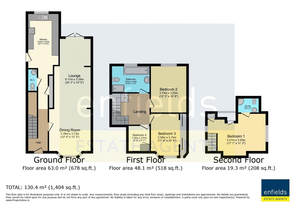 Floorplan for Stanton Road, Bournemouth