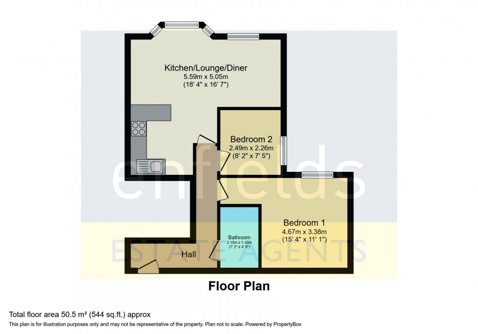 Floorplan for Richmond Park Road, Bournemouth