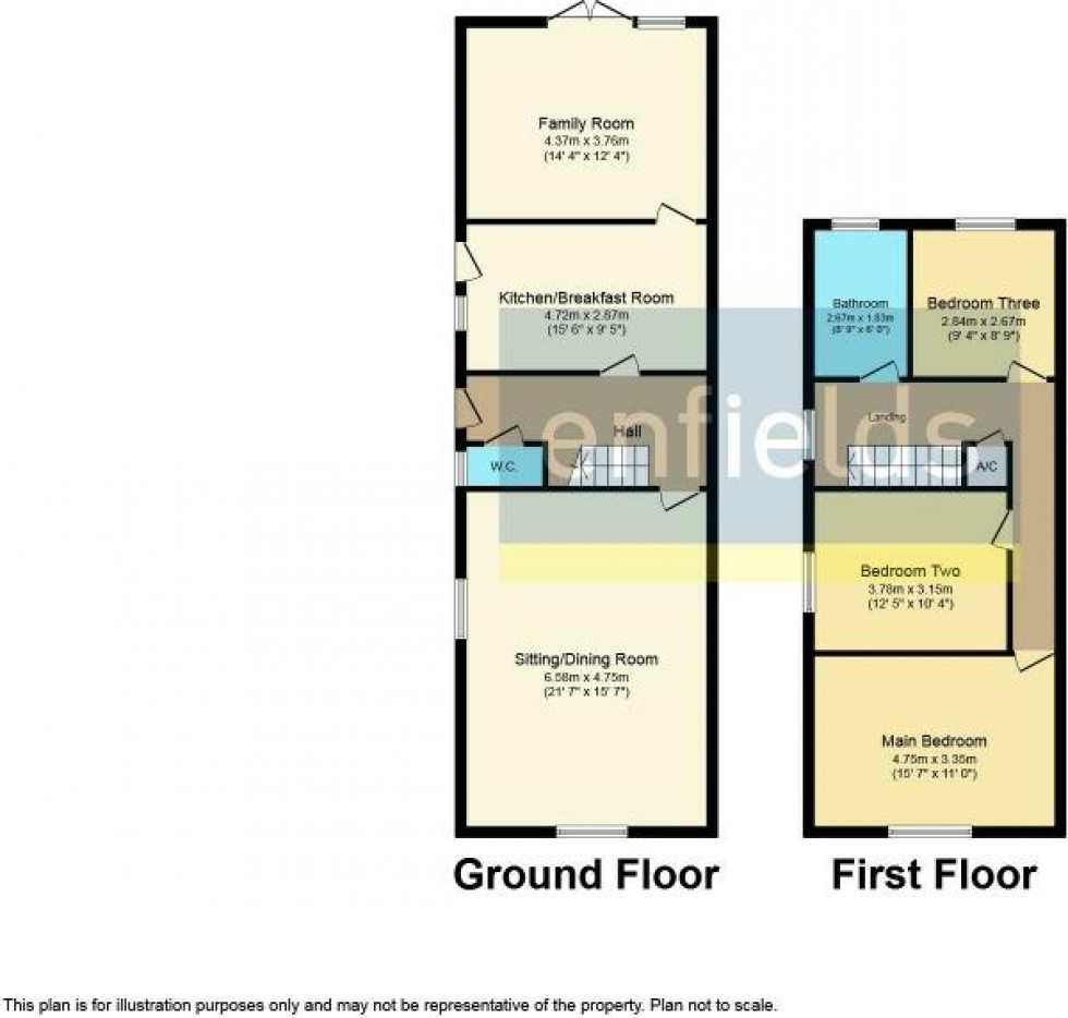 Floorplan for Chestnut Avenue, Eastleigh, Hampshire, SO50